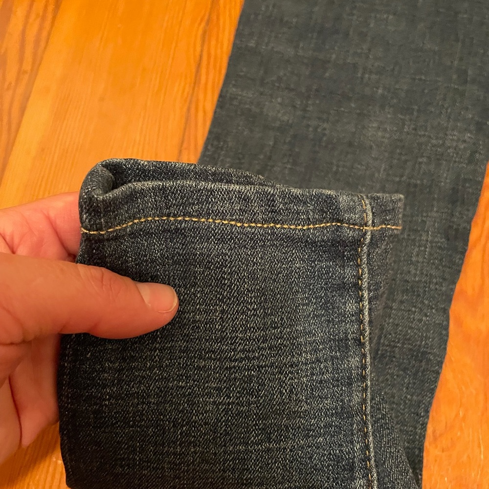 LEVIS 721 HIGH RISE SKINNY WOMENS DENIM BLUE JEANS HEMMED 24 - Picture 13 of 15